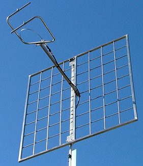 Stainless steel FM Radio broadcast antenna square rear reflector screen, includes screen mounting hardware – 1.5 x 1.5m